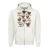 Oatmeal Heather black history month hearts Zipper Hoodie - MaliasSmallBusiness