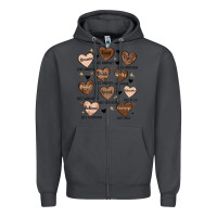 Smoke black history month hearts Zipper Hoodie - MaliasSmallBusiness