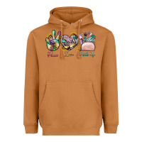 Meerkat Peace Love Make Up Heavyweight Hoodie - BundleAndBundleShop