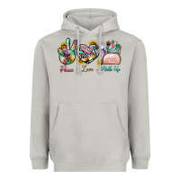 Moon Dust Peace Love Make Up Heavyweight Hoodie - BundleAndBundleShop