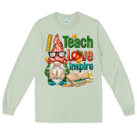 Matcha gnome teach love inspire Long Sleeve Tee - NancyCooperArtShop