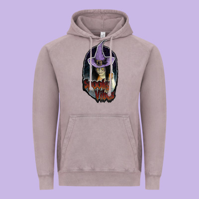 Spooky Vibes Vintage Hoodie Designed By Jahusdesignshop