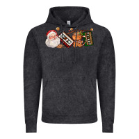 Vintage Black coffee cup santa cassette cookie Vintage Hoodie - FaDigitalArtStudio