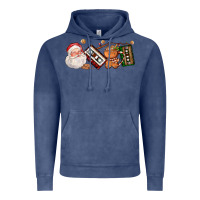 Vintage Denim coffee cup santa cassette cookie Vintage Hoodie - FaDigitalArtStudio