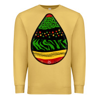 Antique Gold teardrop african pattern Premium Sweatshirt - BundleAndBundleShop