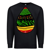 Black teardrop african pattern Premium Sweatshirt - BundleAndBundleShop