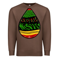 Chestnut teardrop african pattern Premium Sweatshirt - BundleAndBundleShop