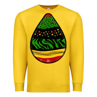 Lemon teardrop african pattern Premium Sweatshirt - BundleAndBundleShop