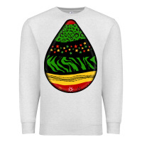 Oatmeal Heather teardrop african pattern Premium Sweatshirt - BundleAndBundleShop