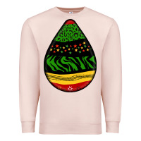 Pale Pink teardrop african pattern Premium Sweatshirt - BundleAndBundleShop