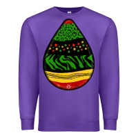 Purple teardrop african pattern Premium Sweatshirt - BundleAndBundleShop