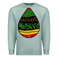 Seafoam teardrop african pattern Premium Sweatshirt - BundleAndBundleShop