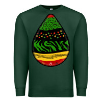 Sports Green teardrop african pattern Premium Sweatshirt - BundleAndBundleShop