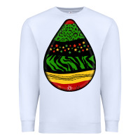 White teardrop african pattern Premium Sweatshirt - BundleAndBundleShop