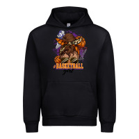 Black Messy bun Basketball girl Urban Hoodie - HowdyJamesFarm