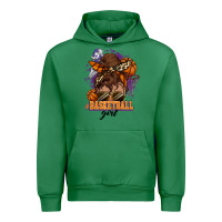 Emerald Messy bun Basketball girl Urban Hoodie - HowdyJamesFarm