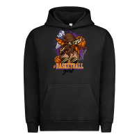 Pigment Black Messy bun Basketball girl Urban Hoodie - HowdyJamesFarm