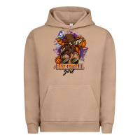 Pigment Burro Messy bun Basketball girl Urban Hoodie - HowdyJamesFarm