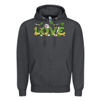 Smoke st patricks love nurse Zipper Hoodie - MaliasSmallBusiness
