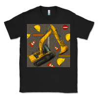 Black excavator seamless pattern Classic Tee - BundleAndBundleShop