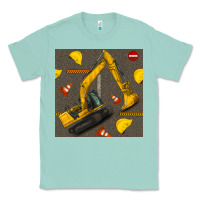 Seafoam excavator seamless pattern Classic Tee - BundleAndBundleShop