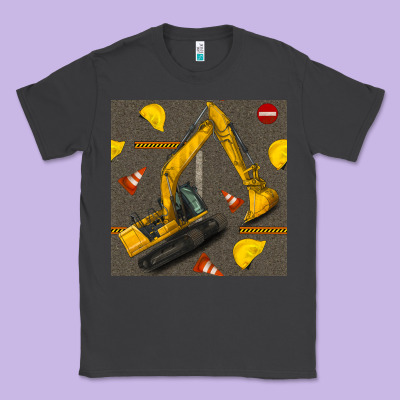 Excavator Seamless Pattern Classic Tee Designed By Bundleandbundleshop