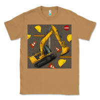 Toasted Coconut excavator seamless pattern Classic Tee - BundleAndBundleShop