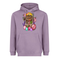 Lavender Rabbit And Carrot Easter Heavyweight Hoodie - BundleAndBundleShop
