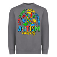 Storm love support accept understand autism awareness Heavyweight Sweatshirt - Artiststas