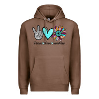 Chestnut Peace Love Sunshine Premium Hoodie - Bettercallsaul