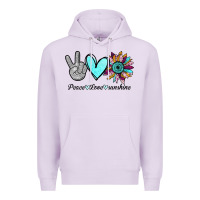 Lilac Peace Love Sunshine Premium Hoodie - Bettercallsaul