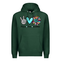 Sports Green Peace Love Sunshine Premium Hoodie - Bettercallsaul