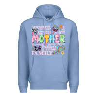 Colony Blue retro mother Premium Hoodie - JahusDesignShop