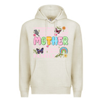 Oatmeal Heather retro mother Premium Hoodie - JahusDesignShop