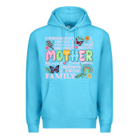 Ocean Blue retro mother Premium Hoodie - JahusDesignShop
