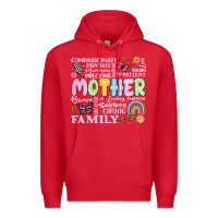 Red retro mother Premium Hoodie - JahusDesignShop