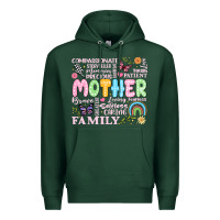 Sports Green retro mother Premium Hoodie - JahusDesignShop