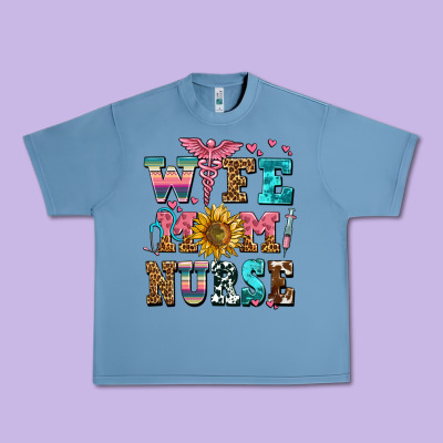 Wife Mom Nurse Urban Heavy Tee Designed By Adodesignshop