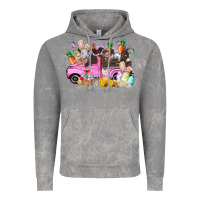 Cloud Rock easter day farm animals truck Vintage Hoodie - RacoonDesign