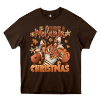 Chocolate Brown Have a melanin Christmas black girl sneakers Heavy Core Tee - RanaPortraitStore