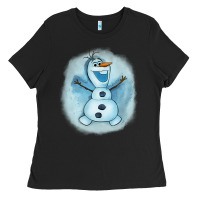 Black olaf snowman Ladies Tee - AdoDesignShop