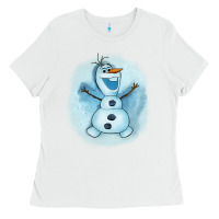 White olaf snowman Ladies Tee - AdoDesignShop