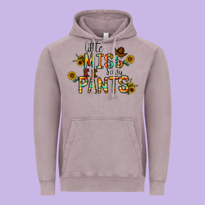Little Mıss Sassy Pants Vintage Hoodie Designed By Cowhidedigitalart