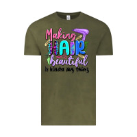 Vintage Olive making hair beautiful is kinda my thing Vintage Tee - Artiststas