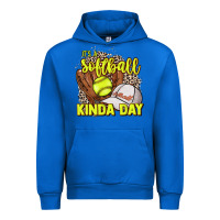 Cobalt It's a Softball kinda day leopard Urban Hoodie - HowdyJamesFarm