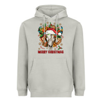 Moon Dust Merry Christmas With Bull skull Heavyweight Hoodie - BundleAndBundleShop