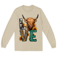 Mushroom love long haired cow Long Sleeve Tee - Jasminsmagicworld
