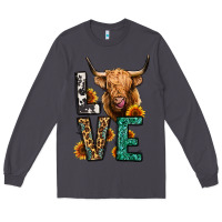 Smoke love long haired cow Long Sleeve Tee - Jasminsmagicworld