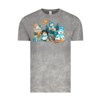Cloud Rock winter snowman coffee cups Vintage Tee - AdoDesignShop
