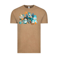 Vintage Coffee winter snowman coffee cups Vintage Tee - AdoDesignShop